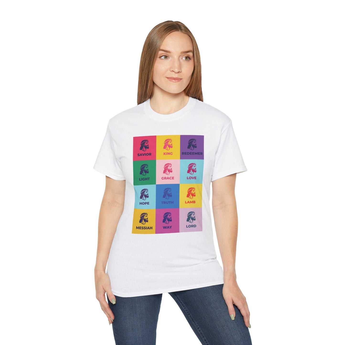 Colorful Faith-Inspired Unisex Ultra Cotton Tee, Christian T-Shirt, Inspirational Spiritual Wear, Gift for Holidays, Praise Apparel