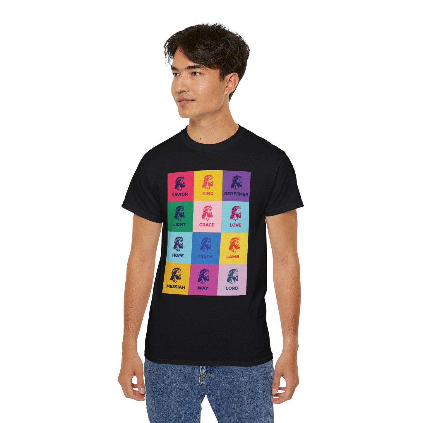 Colorful Faith-Inspired Unisex Ultra Cotton Tee, Christian T-Shirt, Inspirational Spiritual Wear, Gift for Holidays, Praise Apparel