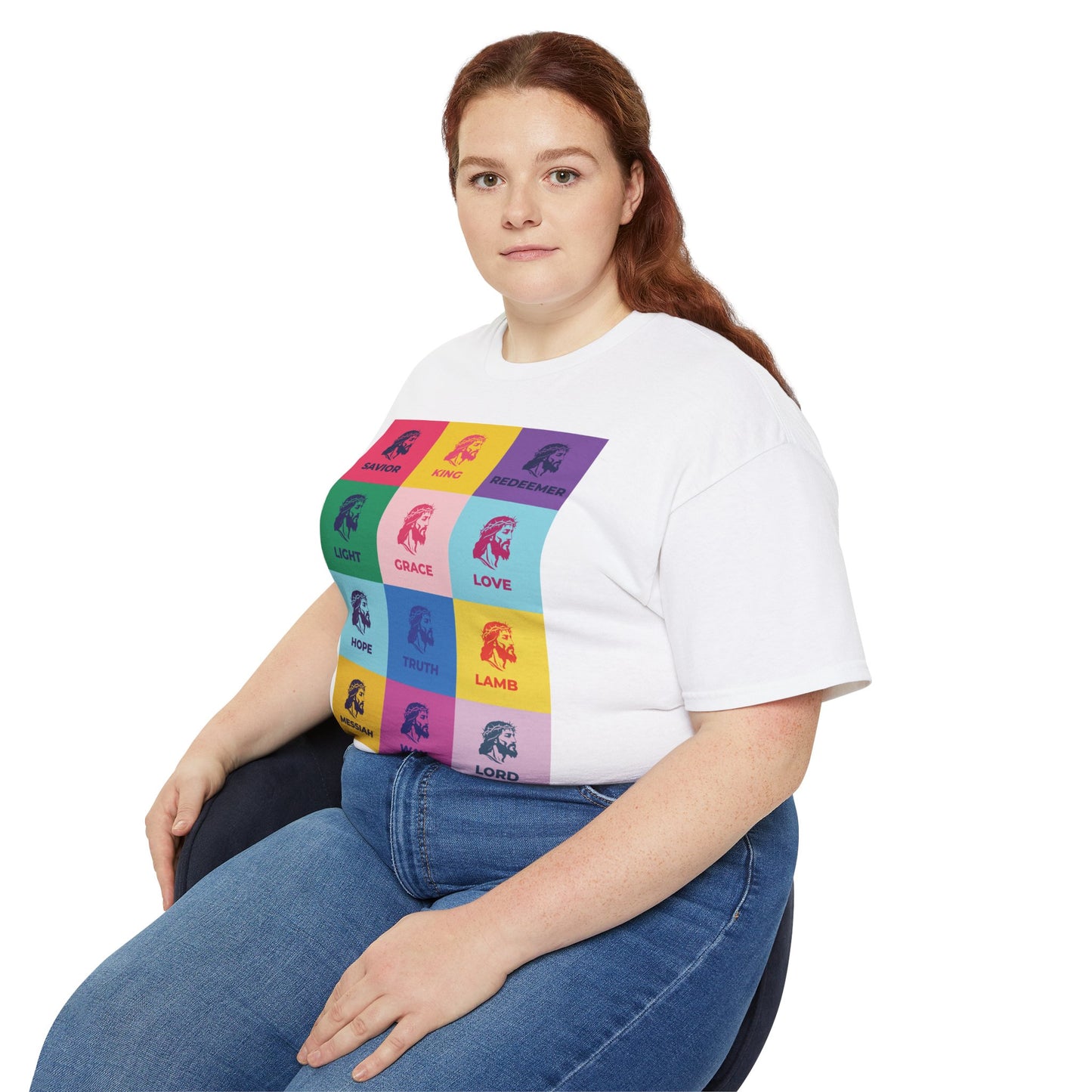 Colorful Faith-Inspired Unisex Ultra Cotton Tee, Christian T-Shirt, Inspirational Spiritual Wear, Gift for Holidays, Praise Apparel