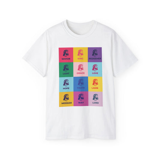 Colorful Faith-Inspired Unisex Ultra Cotton Tee, Christian T-Shirt, Inspirational Spiritual Wear, Gift for Holidays, Praise Apparel