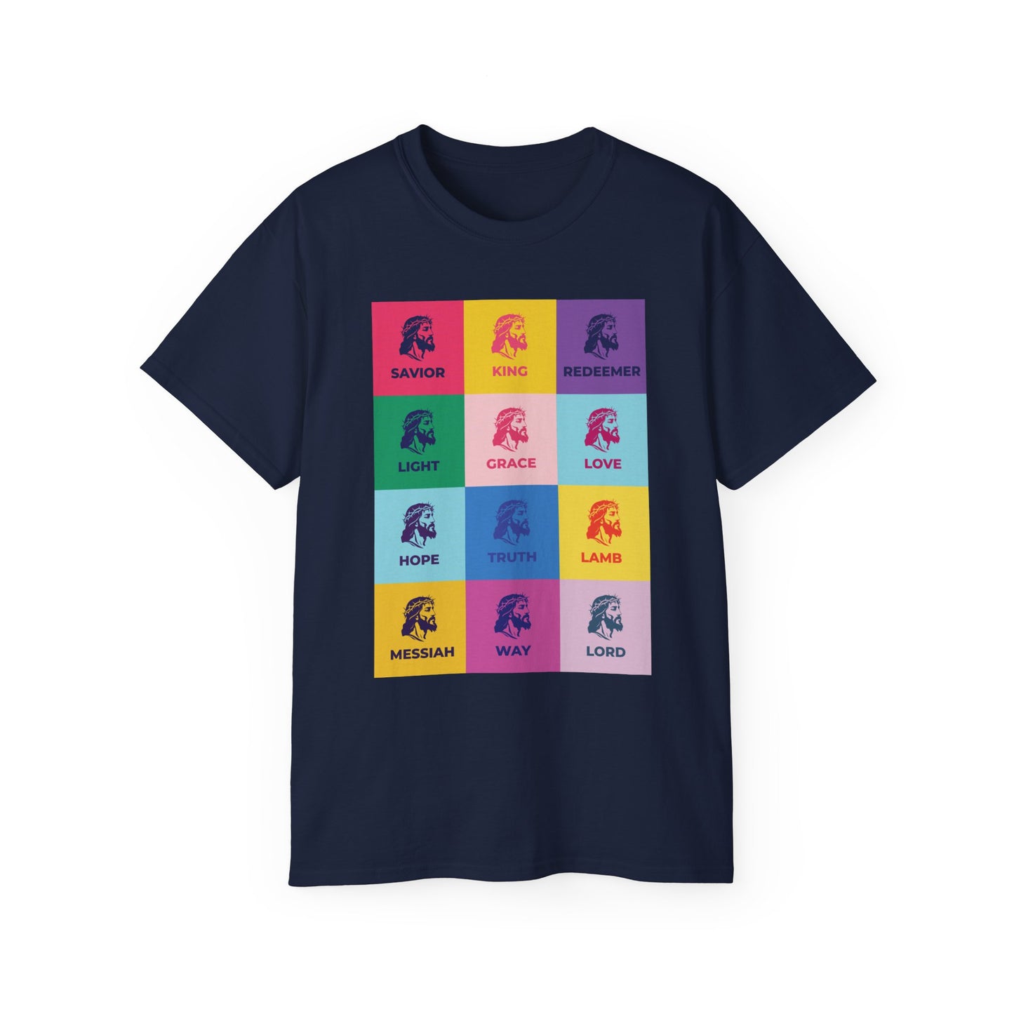 Colorful Faith-Inspired Unisex Ultra Cotton Tee, Christian T-Shirt, Inspirational Spiritual Wear, Gift for Holidays, Praise Apparel
