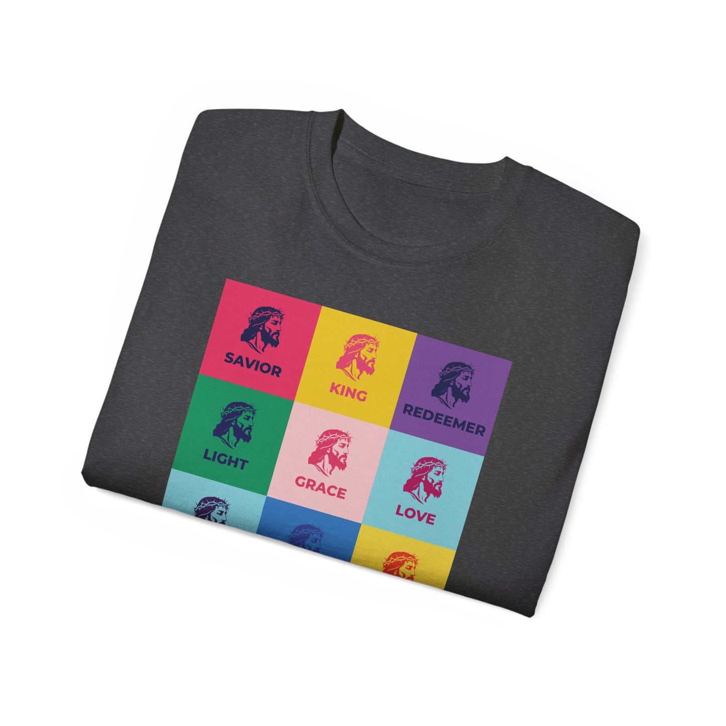 Colorful Faith-Inspired Unisex Ultra Cotton Tee, Christian T-Shirt, Inspirational Spiritual Wear, Gift for Holidays, Praise Apparel