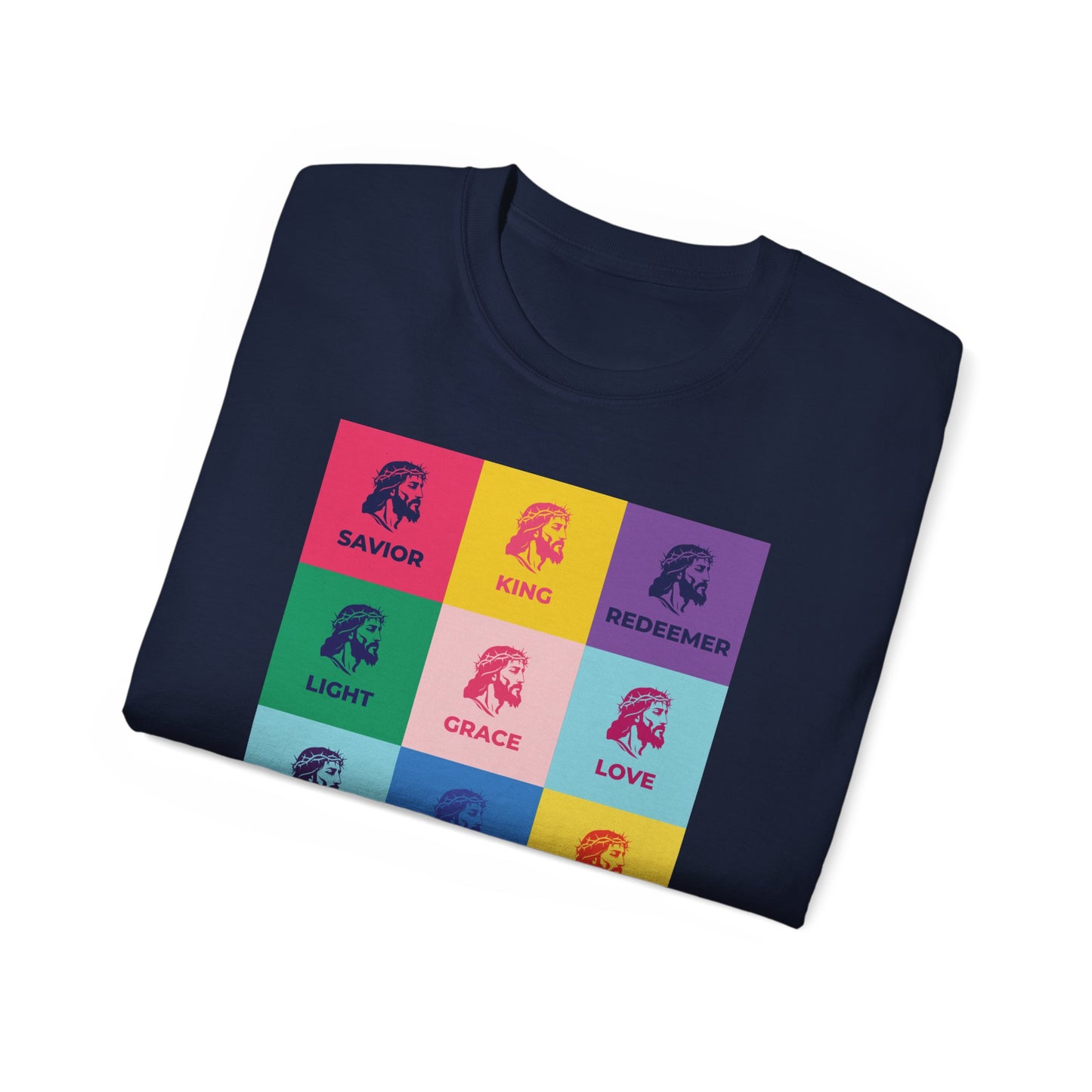 Colorful Faith-Inspired Unisex Ultra Cotton Tee, Christian T-Shirt, Inspirational Spiritual Wear, Gift for Holidays, Praise Apparel