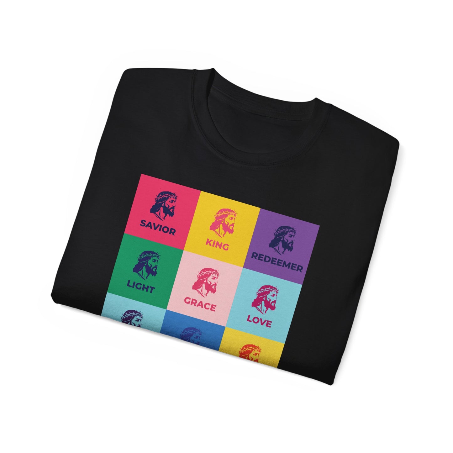 Colorful Faith-Inspired Unisex Ultra Cotton Tee, Christian T-Shirt, Inspirational Spiritual Wear, Gift for Holidays, Praise Apparel